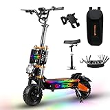 JAYSIMXIN Cheevalry S11pro Electric Scooter Adults,8000W Motor,55 mph Top Speed,with 11' All Terrain Tires,NFC,Smart Display,Dual Brake & Dual Suspension Commuting E-Scooter for Adults with Seat