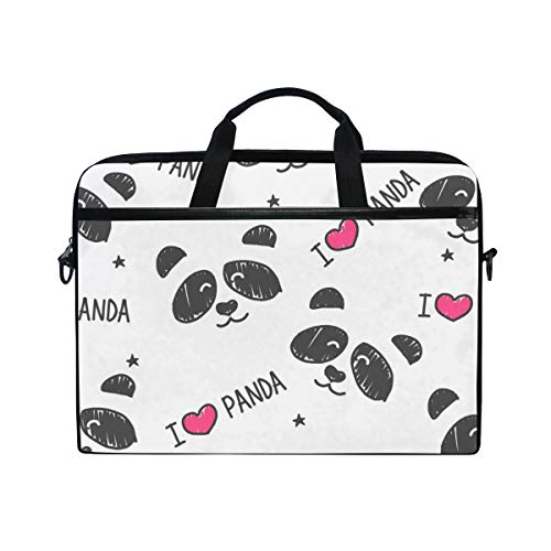 UOOYA おしゃれ ノートパソコンケース パンダ Panda 可愛い PCバッグ 軽量 ラップトップ スリーブ バッグ 通勤 通学 コンピューターバッグ 13.3-15 インチ 薄型 ノートパソコン/MacBook Pro/MacBook Air用