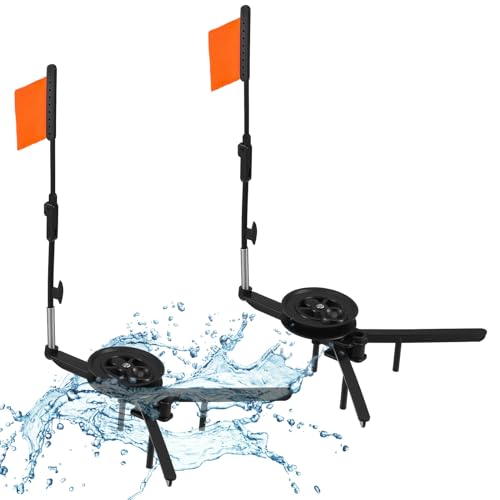 Silipull 2 Pcs Ice Fishing Tip Ups Equipment Gear Ice