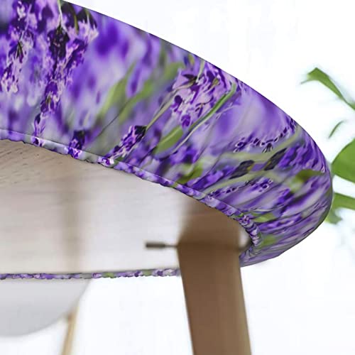 Nappe décorative ronde violette lavande TEMKIN haut de gamme - 8