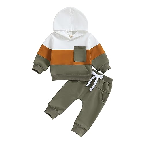 Bastwahl Baby Halloween Outfit - Kürbis Muster Sweatshirt & Hose Set Für Neugeborene