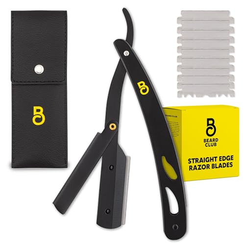 The Beard Club Straight Razor for Men - Navajas Para Barbero - Ba...