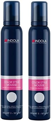 Colour Mousse 200ml - Pearl Grey x2