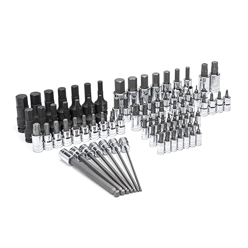 Image of GEARWRENCH 88 Piece 1 /4 inch, 3 /8 inch, 1 /2 inch Drive SAE Bit Socket Set in Foam Storage Tray - GWMSBSKCBSAE