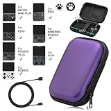 Fiorky Hard Carrying Case for Miyoo Mini Plus/Anbrnic RG35XX/R36S/R35S Shockproof with 2 Joystick Caps Portable Storage Bag Ant-scratch Retro Handheld Game Console Carrying Bag Waterproof - Image 3