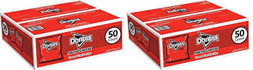 Doritos Tortilla BvWBTE Chips, Nacho Cheese, 1 Oz Bags, 50 Count, 2 Pack