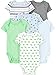 Simple Joys by Carter's Baby Boys 6-Pack Short-Sleeve Bodysuit, Blue/Grey, 12 Months