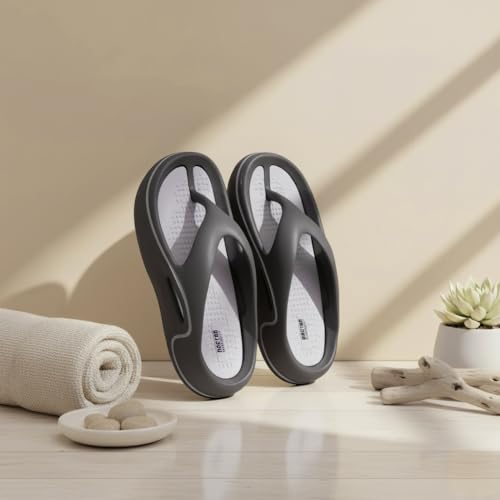 Image of DOCTOR EXTRA SOFT Men's Premium Slippers with Soft Acupressure Foot Massager for Adult | Comfortable & Light Weight| Stylish & Anti-Skid | Casual Waterproof & Everyday Flip Flops for Gents & Boys D-544