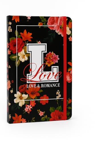 Image of COI Love & Romance Hardcover Journal 5.5x8.5″ - 192-Page Unruled 80 GSM Natural Paper, Elastic Closure, Two Ribbon Markers & Rounded Corner Design