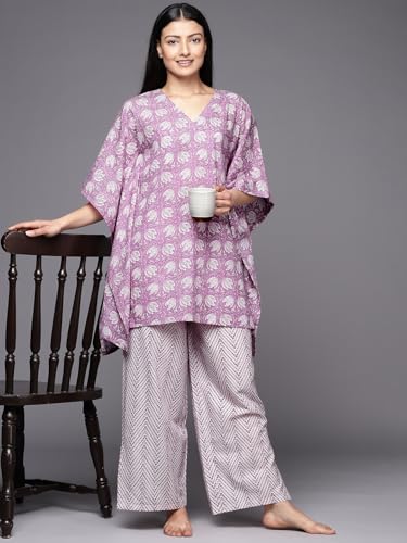 Image of Libas Printed Cotton Night Suit