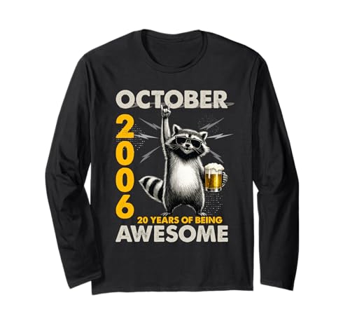 20th Birthday Raccoon Beer October 2006 Vintage 20 Years Old ����T�V���c