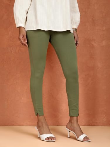 Image of TWIN BIRDS Women Cotton Blend Kurti Pants | Sleek Ethnic Daily Trousers