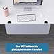 GHIBFBT Tischverlängerung, Schreibtisch Erweiterungsablage 25 cm, Ergonomischer Schreibtisch Verlängerung, Stabile Tastaturablage, Computerarmhalterung Geeignet für Schreibtische (Weiß)