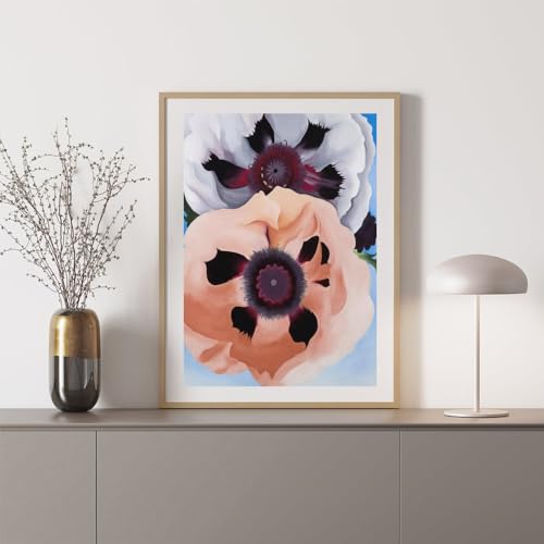 Art mural Georgia O’Keeffe Affiche Fleurs Coquelicots Peinture Décoration Toile