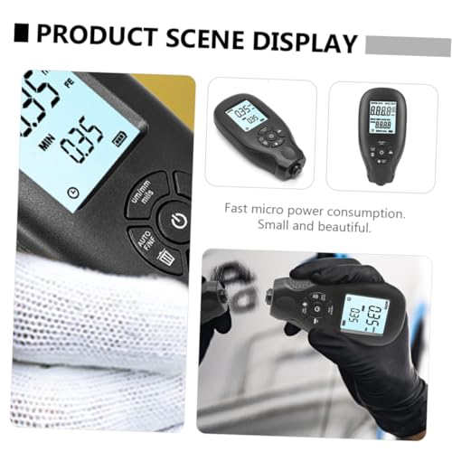 MAGICLULU medidor digital de grosor de pintura para automóvil, práctico y fácil de llevar, sin batería incluida miniatura 2