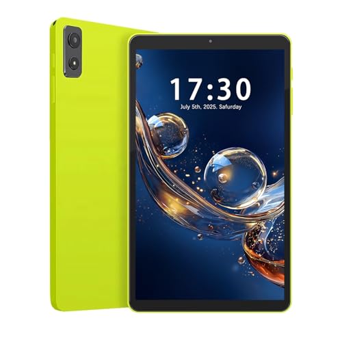 Ruufuuxy Android Tablet, 8.7' Android 15 Tablet with RK3562, 8GB RAM 64GB ROM, in-Cell 1340x800 Display, Dual Camera, 5G WiFi, Bluetooth 5.0, GPS, Tablets with GMS L1 Certified - Green