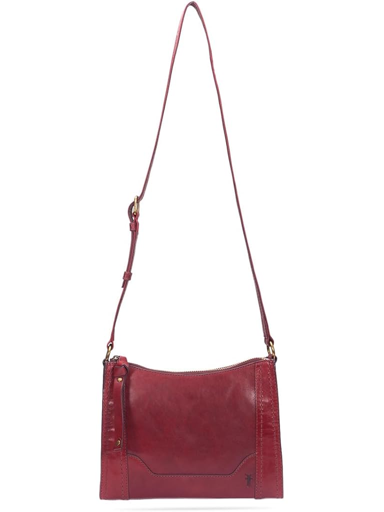 Red Frye Melissa Zip Crossbody