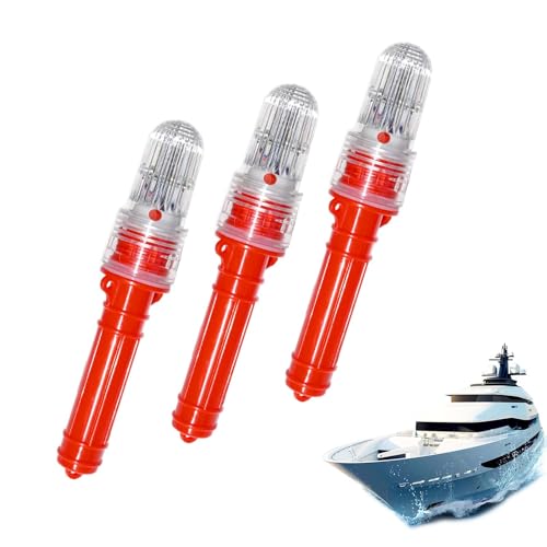3 PCS Boat Flares Marine Flares Visual Distress Signals for Boats Waterproof and High Visibility for Fishing Vessels Buoys and Emergency Signaling