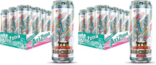 Image of AriZona Chocolate Egg Cream Soda | Lightly Carbonated | 22 Fl Oz (24 Pack)