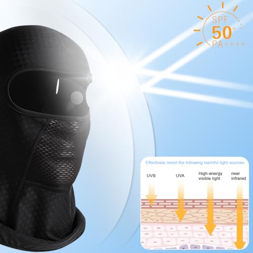 Image of PROBEROS Balaclava for Men Face Mask Sun UV Protection Breathable Full Head Mask for Men Women Skiing Cycling