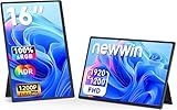 Newwin Schermo portatile 16" FHD 1200P IPS HDR Secondo Schermo Portatile Monitor da Viaggio USB-C HDMI Plug & Play Monitor di Gioco Esterno per Computer Portatile PC Mac Switch Xbox PS3/4/5