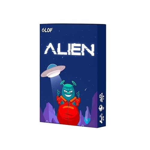 Glop Alien - Juegos de Mesa Adulto y Niños, Juegos de Mesa Familiares, Regalo Niña y Niño, Juegos de Cartas, Juegos Educativos, Regalos Divertidos, Juego de Mesa Niños