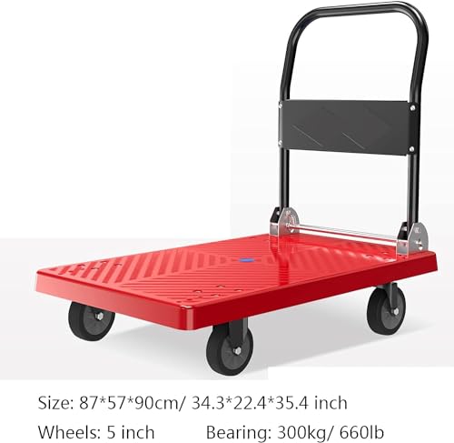 Chariot à plateau pliable pour déplacer vos charges lourdes sans fatigue - 2