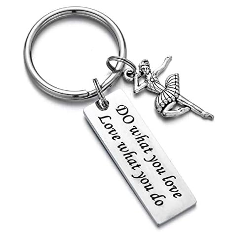 Cheerleading Gymnast Dancer Hairdresser Keychain Inspiration Gifts Do What You Love Love What You Do Cover