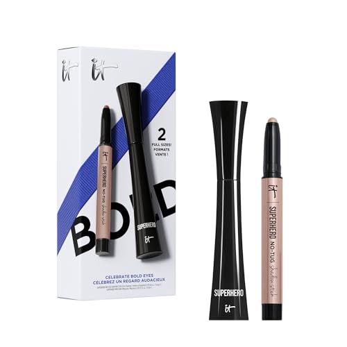 It Cosmetics Celebrate Bold Eyes Mascara & Eyeshadow Stick Set - 2-Piece Beauty Gift Set With Volumizing Mascara & Waterproof Cream Eyeshadow Stick For All-Day Wear cover