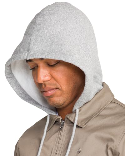 Image of Volcom Men's Rexton Jacket - Modern Fit Lightweight Zip-up Jacket Adjustable Hood, Everyday Outerwear