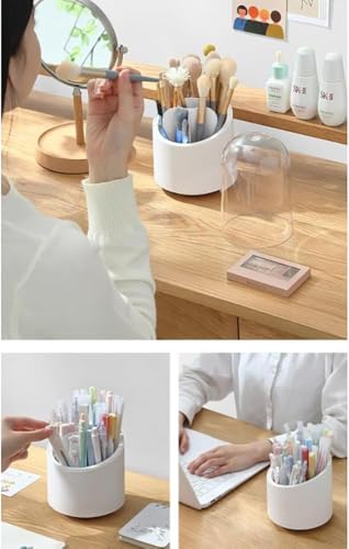 Image of FABSKIN Makeup Organizer Stand | 360 Rotating Makeup Brush Holder | Make Up Organiser | Cosmetic Organizer Shelf