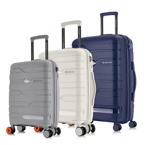 Nasher Miles Paris Hard-Sided Polypropylene Luggage Set of 3 | 55...