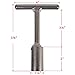 Rauckman Utility Products All Steel Penta Wrench, T-Handle - Heavy Duty Lineman Wrench - Non-insulated For Use on Pad-Mounted Transformers and Secondary Pedestals.