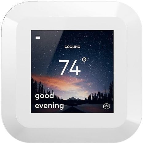 ADC-T40K-HD-W Smart Thermostat HD with Color Touchscreen Display, Z-Wave SmartStart and S2 Compatible, White