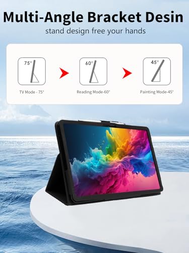 Housse pour Teclast T65 13.4 etui en cuir PU noir - 3