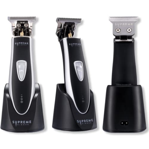Image of Supreme Trimmer T Shaper | Professional Barber Trimmer Hair Clippers for Men (90 Min Run Time) Cordless Hair Trimmer Zero Gapped Liner Beard Trimmer | ST5210 Silver