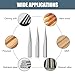HUHAO 3PCS Carbide Engraving V Groove Cutting Bit 2 Flute Straig 6mm Shank 0.5mm Tip 15 Degree CNC Router Tool Blade for Steel Brass MDF Wood