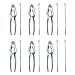 Seafood Tools Set, Alotpower 8 Forks/Picks and 6 Lobster Crab Crackers Opener Nut Cracker