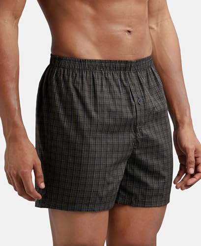 Image of Jockey 8222 Men's Super Combed Mercerized Cotton Woven Printed Inner Boxers with Ultrasoft and Durable Inner Waistband (Pack of 2)