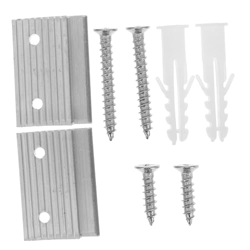 Image of Heavy Duty Z Shaped French Cleat Picture Hanging Kit Interlocking Wall Mount Brackets for Mirrors Artwork and Photo Frames Includes Screws and Level Tool
