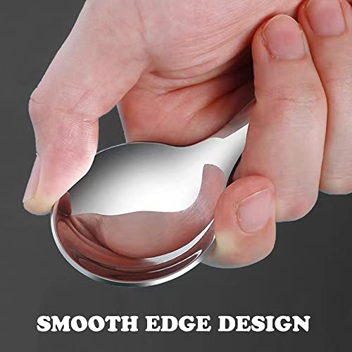 Yepcloud SR-2 Stainless Steel Mini Spoons For Desserts Metal Small Cute Spoons For Ice Scream Coffee Sugar Spoon Salt Jam Honey Mustard Spoons Fit In Jar Spices thumb #6