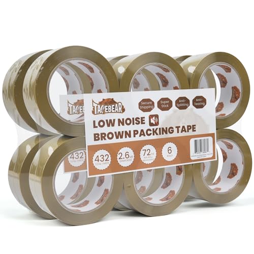 Ruban adhésif marron 48mm expédition et fermeture de boîtes TAPEBEAR