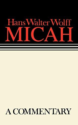 Micah Continental Commentary: Continental Commentaries      Kindle Edition