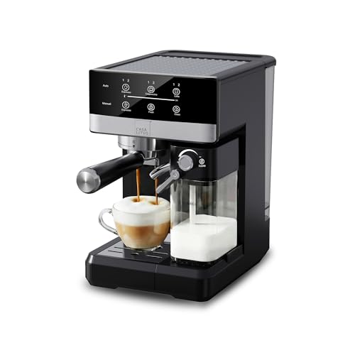 Catálogo para Comprar On-line Cafetera Espresso Koblenz disponible en línea para comprar. 46 CASA LITUS Cafetera para Espresso, Capuchino y Latte Automática con Espumador de Leche Removible, 20 Bares de Presión y Panel Touch. Máquina para Café Molido, Depósito de Agua...