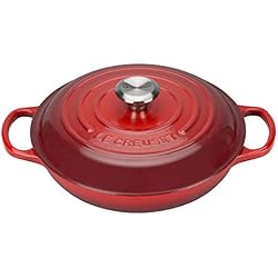 Cacerolas Hierro Fundido Le Creuset Le Creuset Cacerola baja de hierro fundido, 26 cm, 2, 2 L, Cereza, 21180260602430
