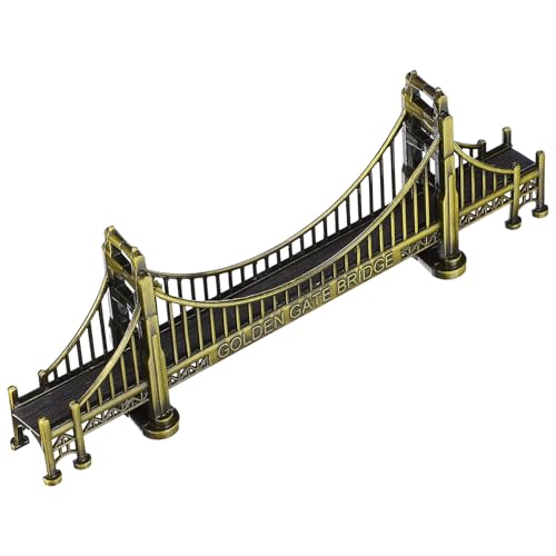 GLEAVI 属製ゴールデンゲートブリッジ模型 レトロ建築記念像 ホームデスクトップ装飾 サンフランシスコ橋像 インテリア置物 オフィス リビ