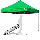 Eurmax 10'x10' Ez Pop Up Canopy Tent Commercial Instant Shelter with Roller Bag (Kelly Green)