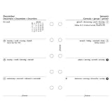 Filofax Week to View Refill for 2015 Mini Yearly Calendar, White (C68121-15)