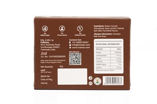 Image of TruSnax SugarFree Hard Candies | Rich Coffee Flavour Candy | Diabetic and Keto Friendly Toffee | No Added Sugar | 300g(50 * 6)
