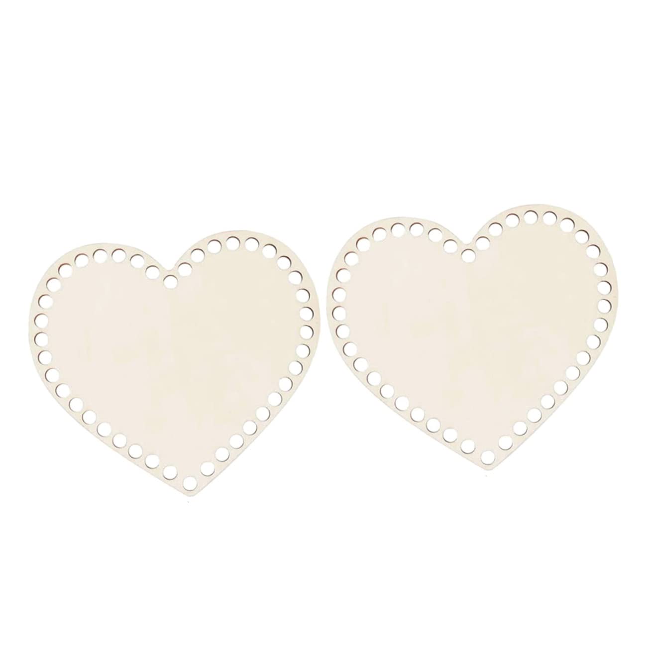 Angoily Crochet Basket DIY Base 2pcs Wooden Bag Bottoms for Weaving Knitting Craft Making